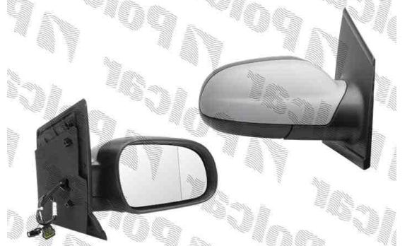 VW FOX 10/03- elektrické spätné zrkadlo vykurované na maľovanie pravé
