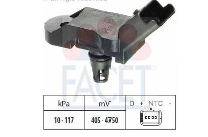 Peugeot 206+ 2/2009- senzor tlaku nastavenia výšky /FACET/