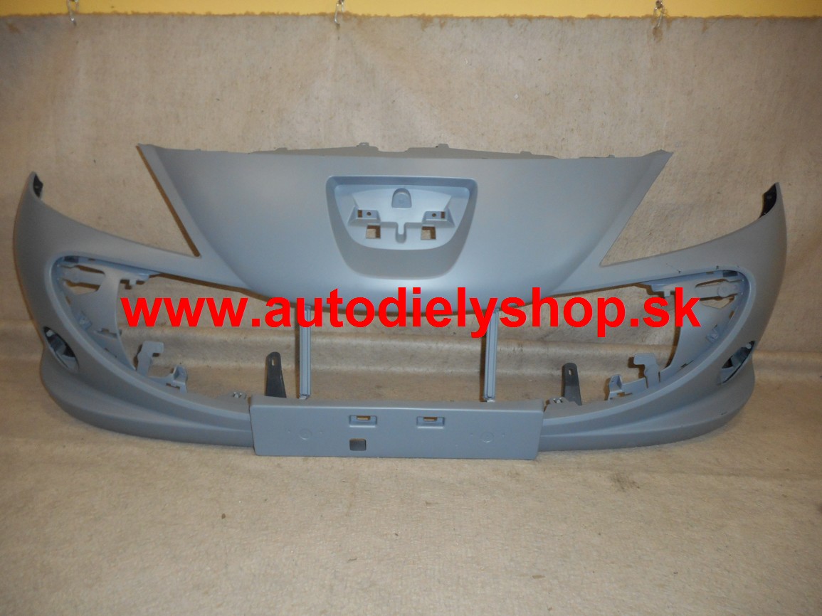 Peugeot 206+ 2/2009- Predný nárazník pre lak, s otvormi pre hmlovky