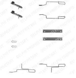 Peugeot 306 3/93-4/97 sada príslšenstva obloženia kotúč. brzdy /DELPHI/