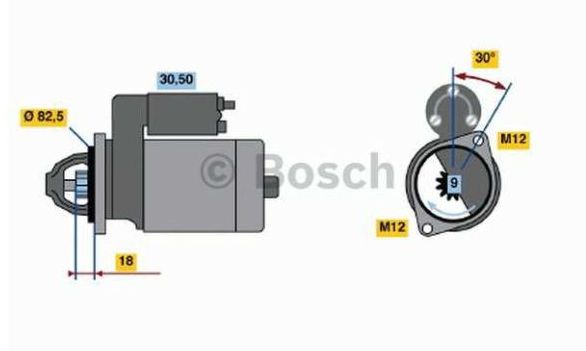 VW PASSAT 11/00-3/05 štartér /BOSCH/