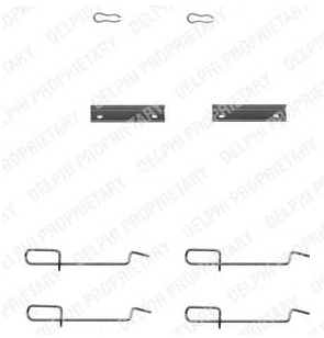 Peugeot 306 5/97-3/01 sada príslušenstva obloženia kotuč. brzdy /DELPHI/