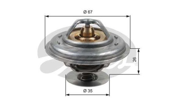 VW TRANSPORTER CARAVELLE 9/96-02 termostat chladenia pre 2,4 D-2,5-2,5 TDI