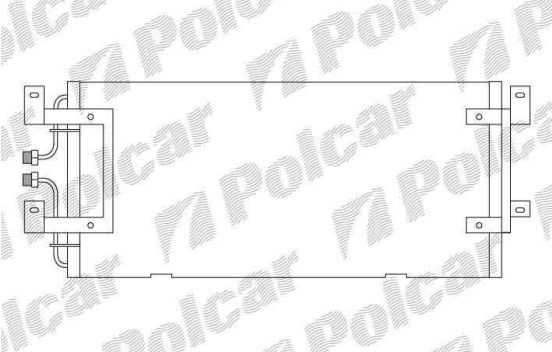 VW TRANSPORTER CARAVELLE 9/96-02 chladič klimatizácie pre 2,4 D-2,5-2,5 TDI