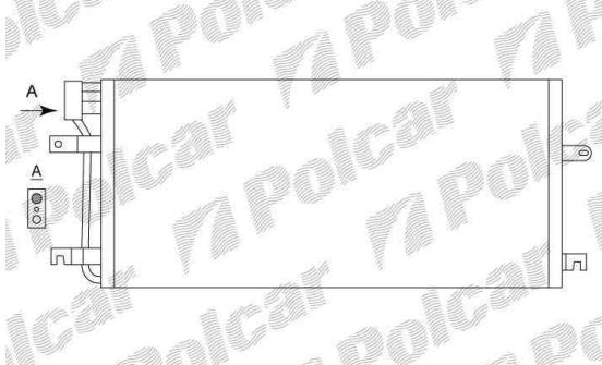 VW TRANSPORTER CARAVELLE 9/96-02 chladič klimatizácie pre 2,4 D-2,5 TDI