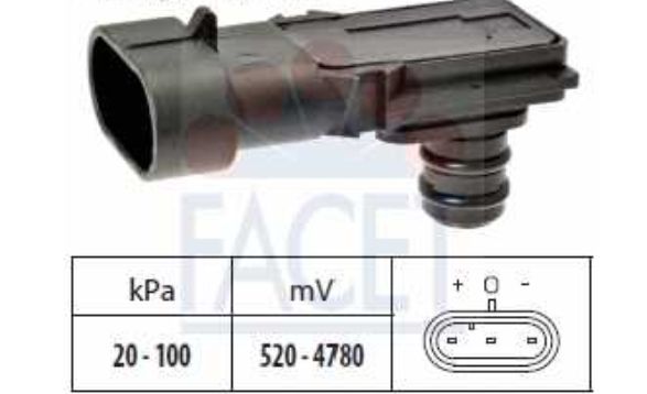 Renault CLIO 9/98-6/01 senzor tlaku nastavenia výšky od roku 10/1999 /FACET/