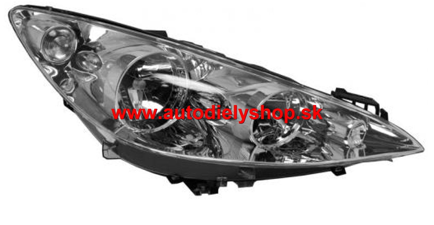 Peugeot 308 9/07- hlavný reflektor H1+H7 pravý / DEPO/