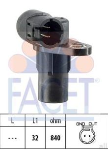 Renault ESPACE IV 11/02-06 snímač impulzov kľukového hriadeľa /FACET/