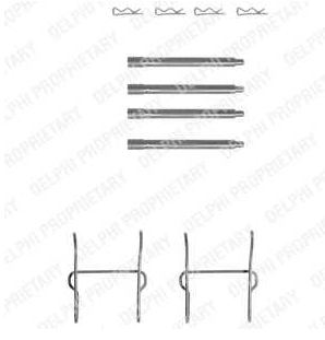 Peugeot 406 5/95-5/99 sada príslušenstva obloženia kotuč. brzdy /DELPHI/