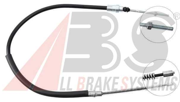 Peugeot 406 5/95-5/99 zadné brzdové lanko ľavé /A.B.S./