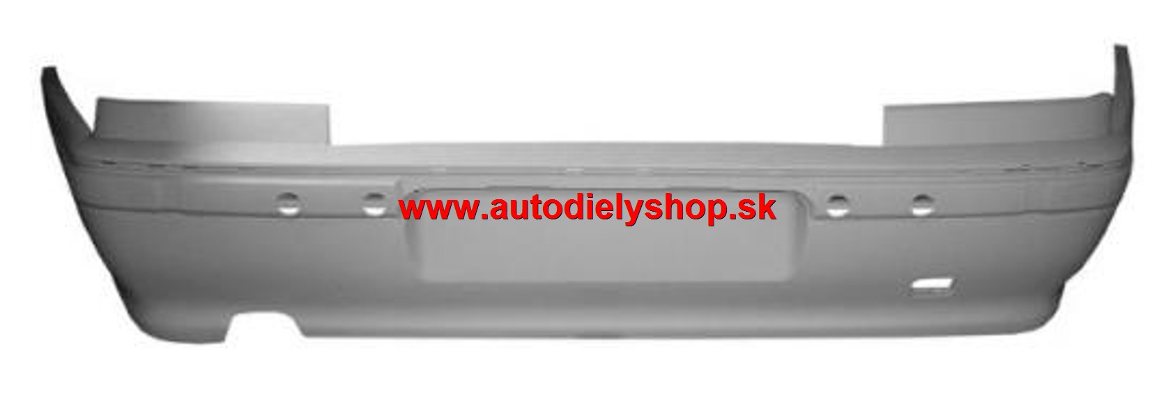 Peugeot 406 5/95-5/99 Zadný nárazník pre lak, 4dv.