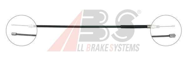 Peugeot 406 5/99-4/04 zadné brzdové lanko pravé /A.B.S./