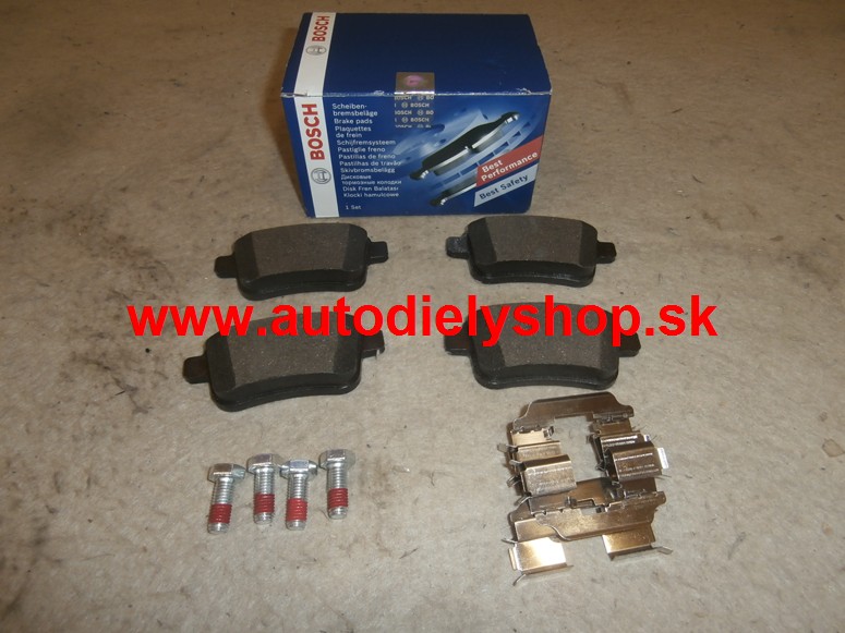 Renault KANGOO 2/08- zadné platničky sada /BOSCH/