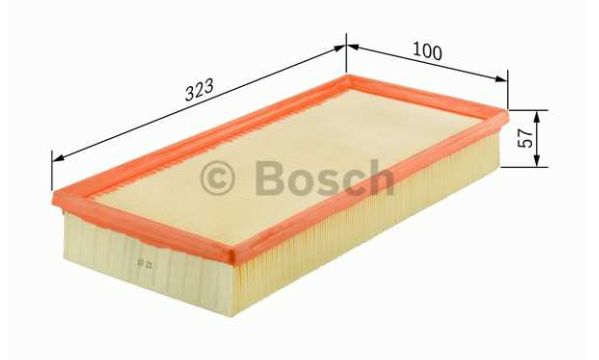 Renault LAGUNA 3/94-6/98 vzduchový filter pre 1,8-2,0 /BOSCH/