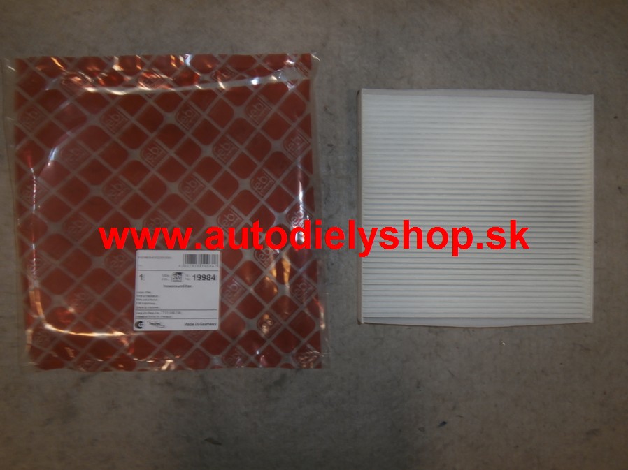 Renault LAGUNA 4/05-7/07 kabínový filter pre 1,9 dCi-2,0 dCi-2,2 dCi