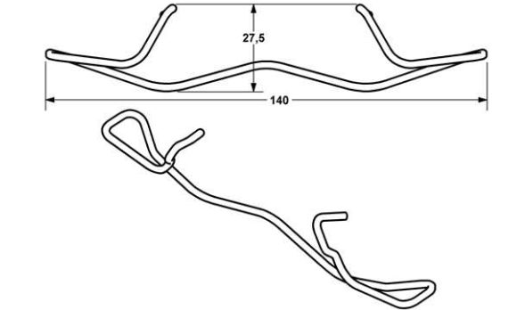 Renault MÉGANE II 11/02-12/05 pružina brzdového strmeňa /ATE/