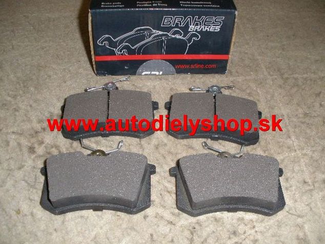 Renault MÉGANE III 11/08- zadné platničky Sada / SRL /