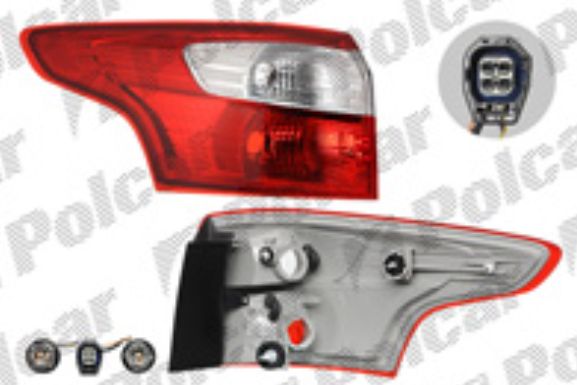 Ford FOCUS 3/2011- zadné svetlo, ľavé /KOMBI/ -vonkajšie