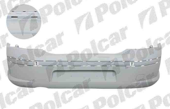 Peugeot 407 5/04- zadný nárazník s podkladom 