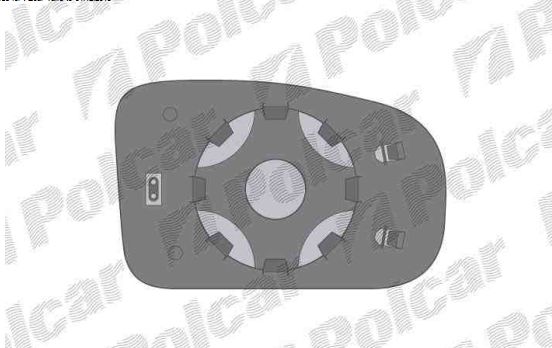 Ford KA 10/2008- sklo zrkadla pravé,vyhrievané
