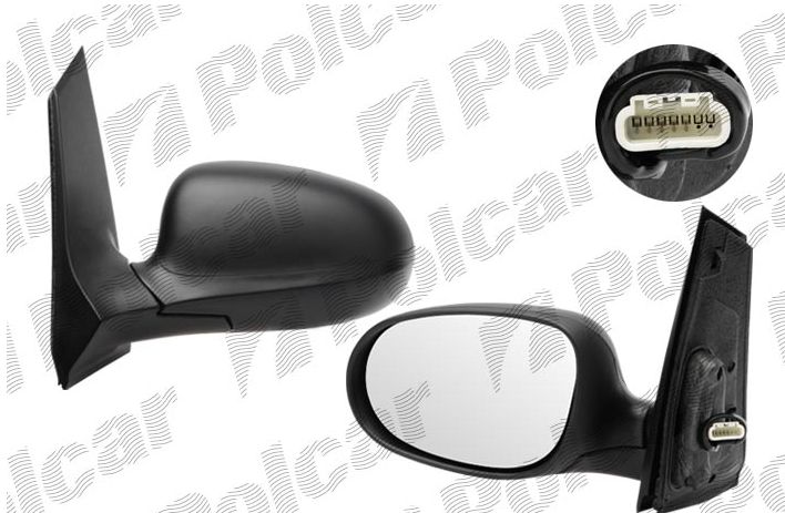 Ford KA 10/2008- spätné zrkadlo, ľavé /elektrické/