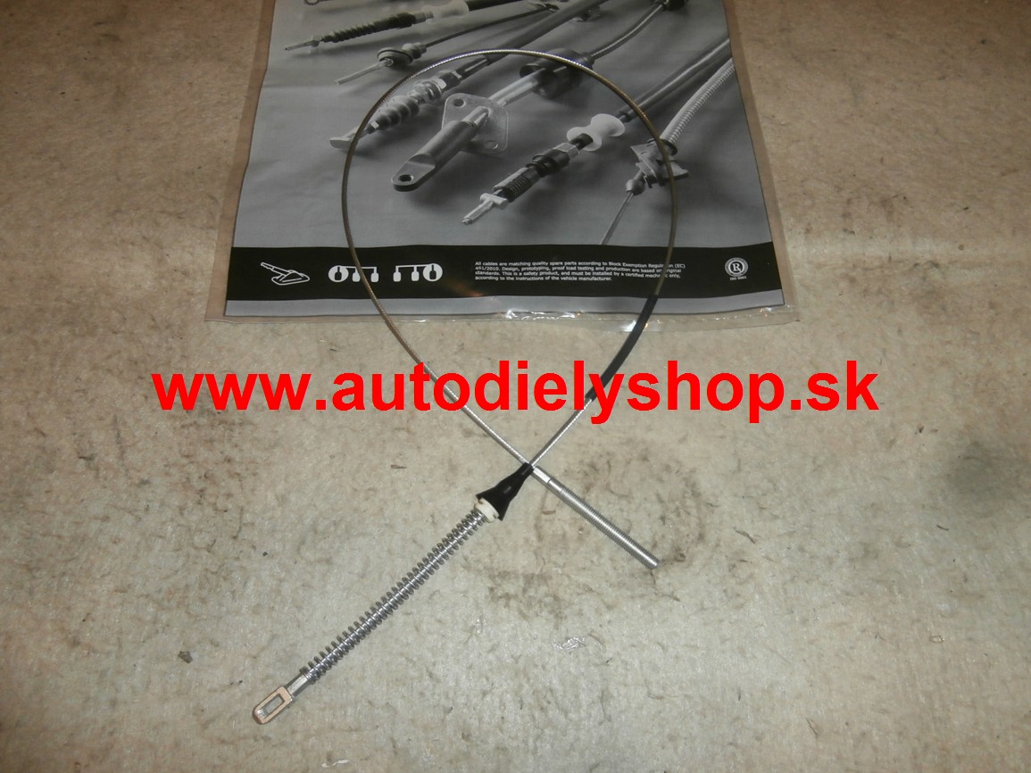 Opel CORSA B 9/93-11/00  Zadné lanko parkovacej brzdy pravá strana.