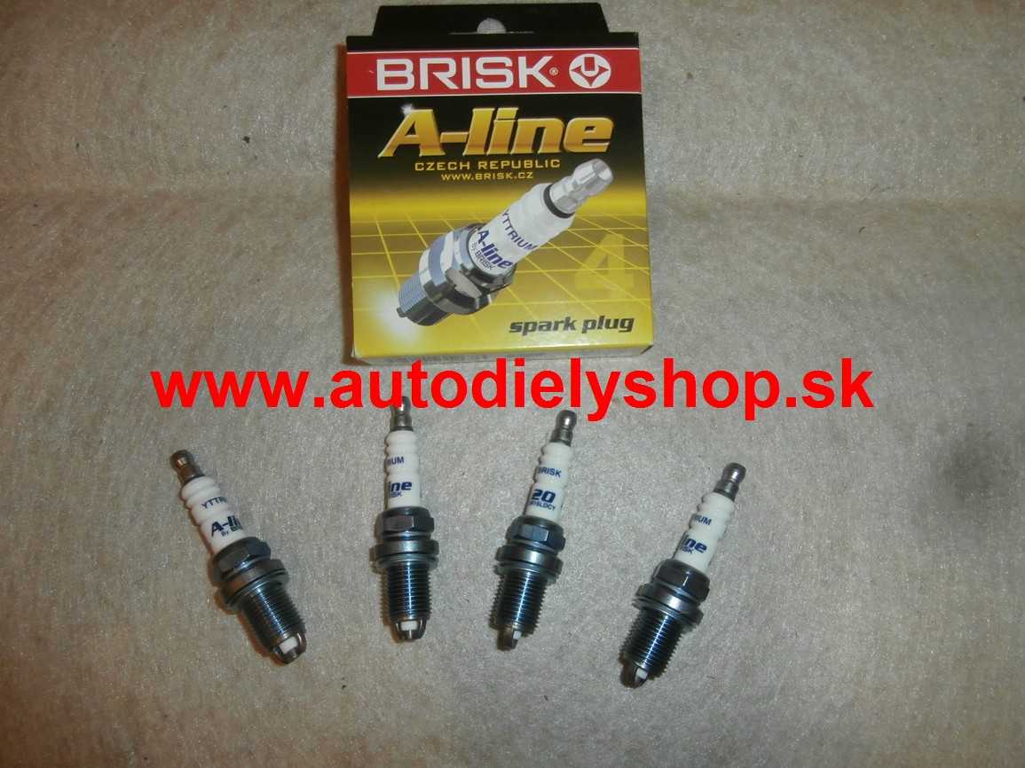 Alfa 147 10/00-2/05  Zapalovacie sviečky sada / BRISK / dlžka 151mm