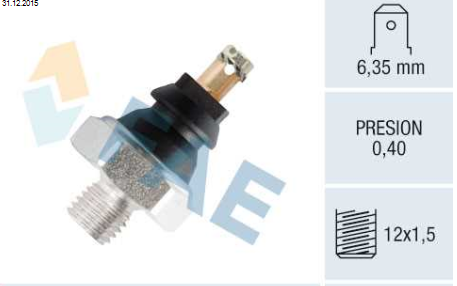 Fiat PANDA 03/80-07/04 olejový tlakový spínač /FACET/