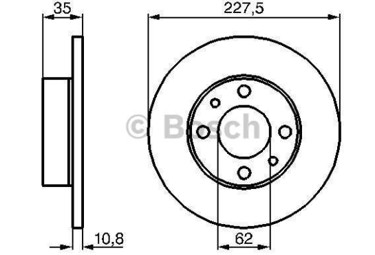 Fiat PANDA 03/80-07/04  predné brzdové kotúče sada L+P /SRL/