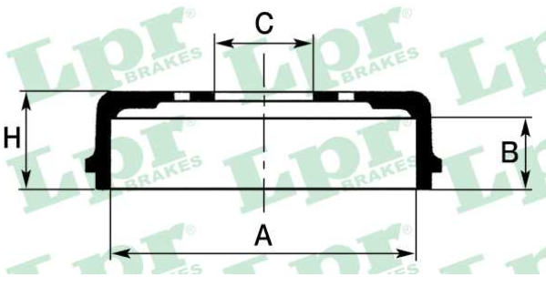 Fiat PANDA 03/80-07/04  zadné brzdové bubny sada L+P /SAMKO/
