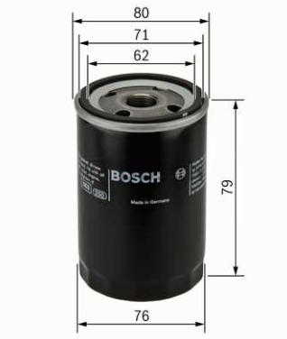 Fiat PANDA 03/80-07/04 olejový filter  /BOSCH/