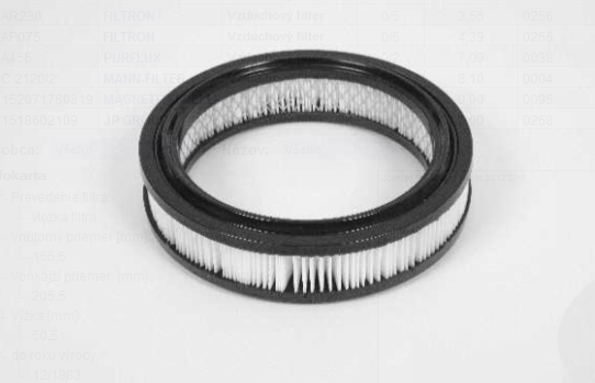 Fiat PANDA 03/80-07/04 vzduchový filter /CHAMPION/