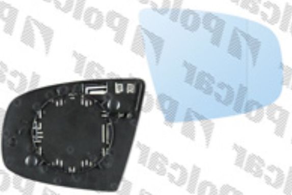 BMW X6 E71 2008- Sklo spätného zrkadla Pravé /s držiakom/ -2 pinové/ modré