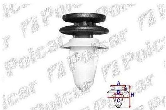 Seat IBIZA V 03/08- príchytky čalúnenia interieru 10 ks