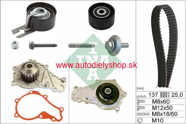  Ford FOCUS C-MAX 10/03- komplet rozvody sada 1,6 TDCi 