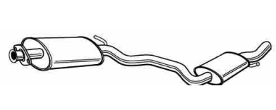 Alfa 147 3/05- stred výfuku 1,6i-2,0i