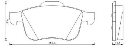 Alfa 159 05- predné platničky /SAMKO/ typ ATE