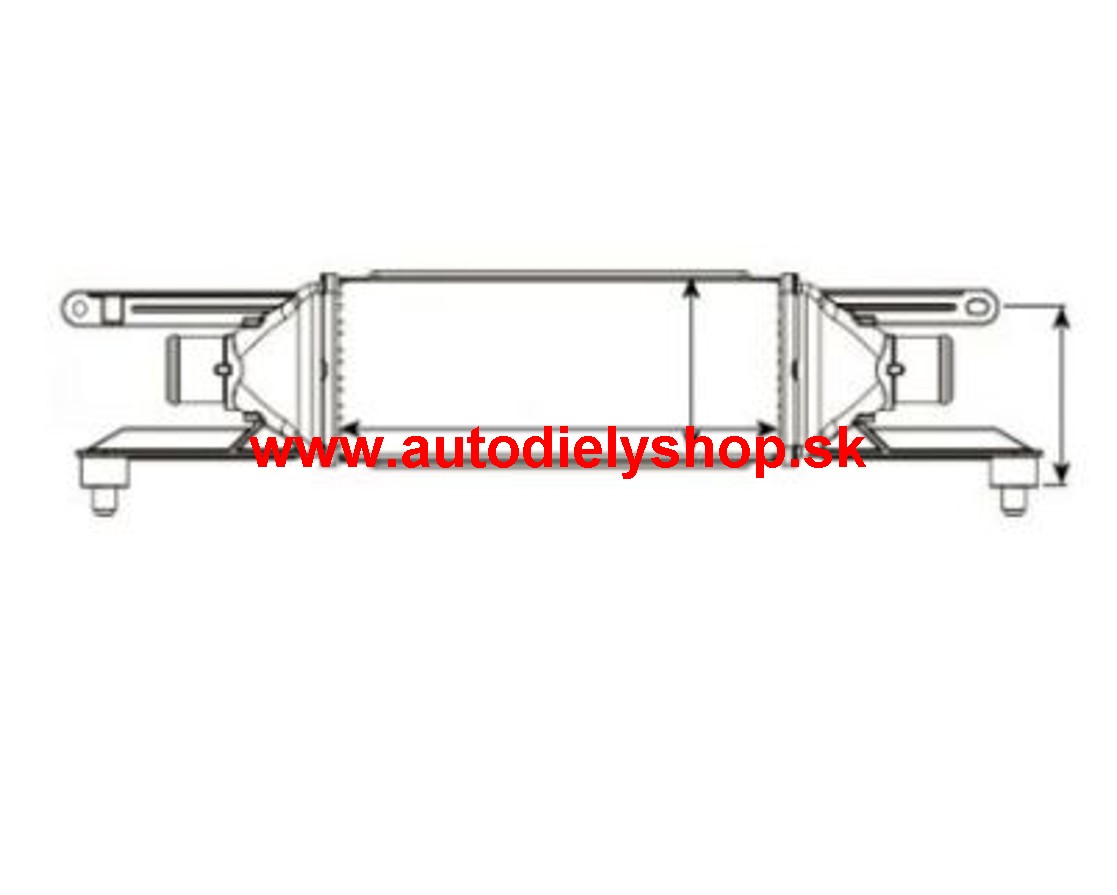 Alfa MiTo 9/2008- chladič vzduchu /Intercooler/1,3JTDm