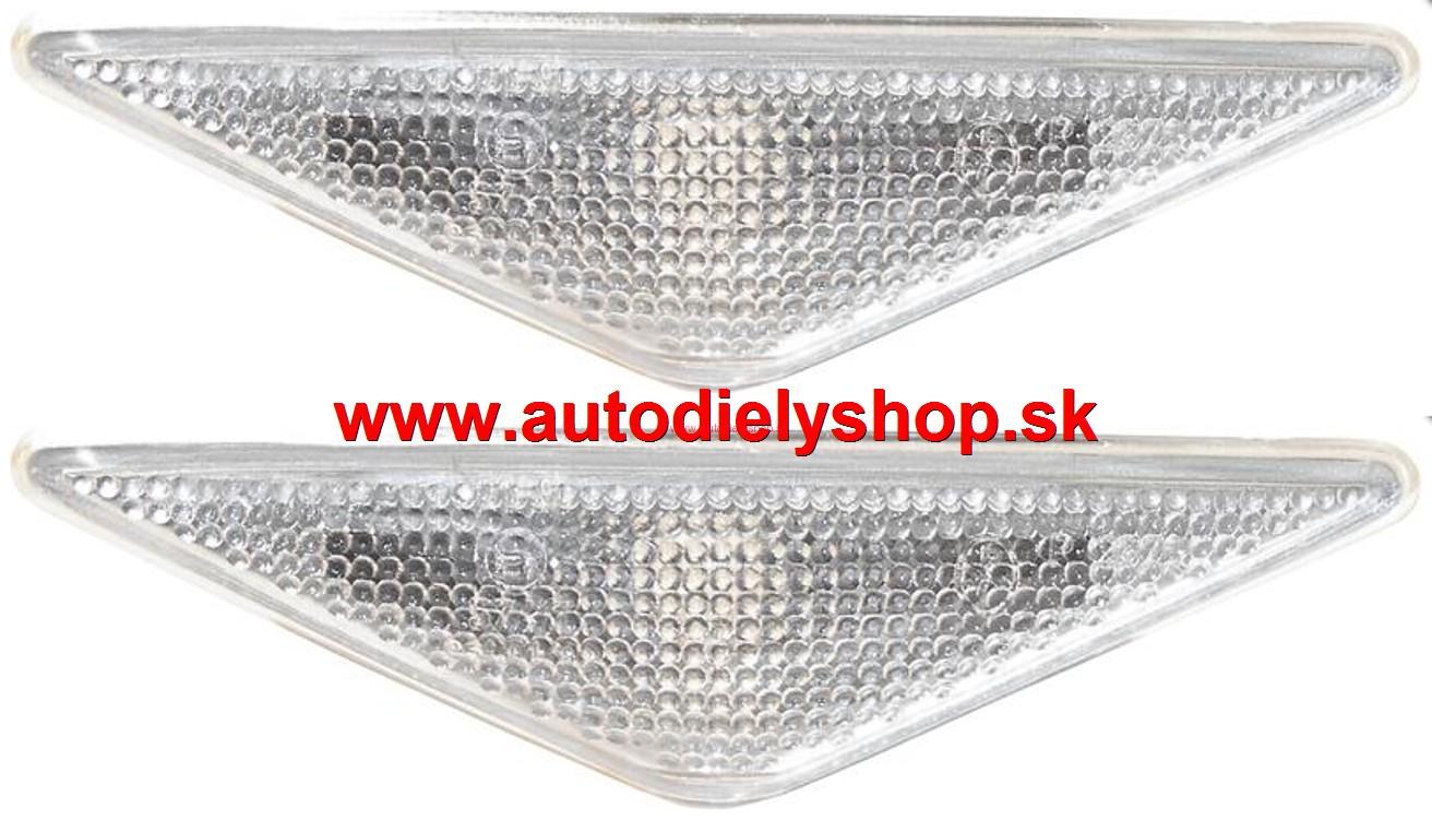  Ford Focus 98-04 bočné smerovky biele matné Sada L+P 