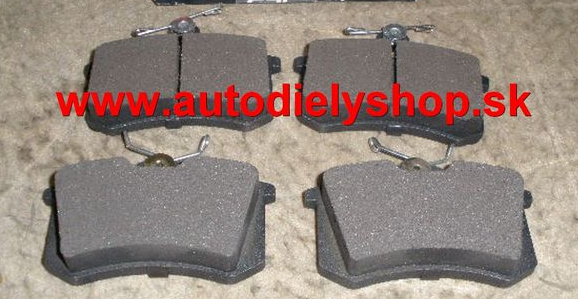 Audi A1 5/2010- zadné platničky Sada / SRL /