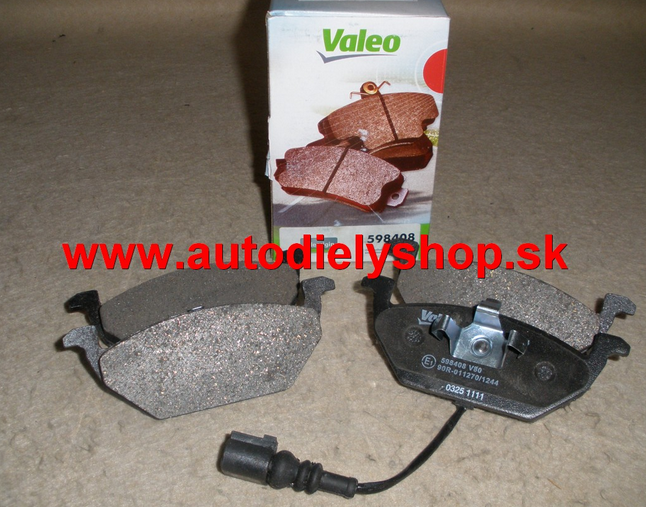 SADA predné platničky / výrobca VALEO / dĺžka:146mm, výška:54,7mm, hrúbka:19,7m
