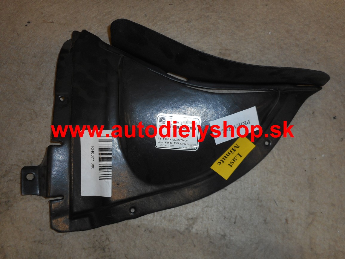 BMW 7 F01, F02 2008- predný podblatník pravý /predná časť , spodný/