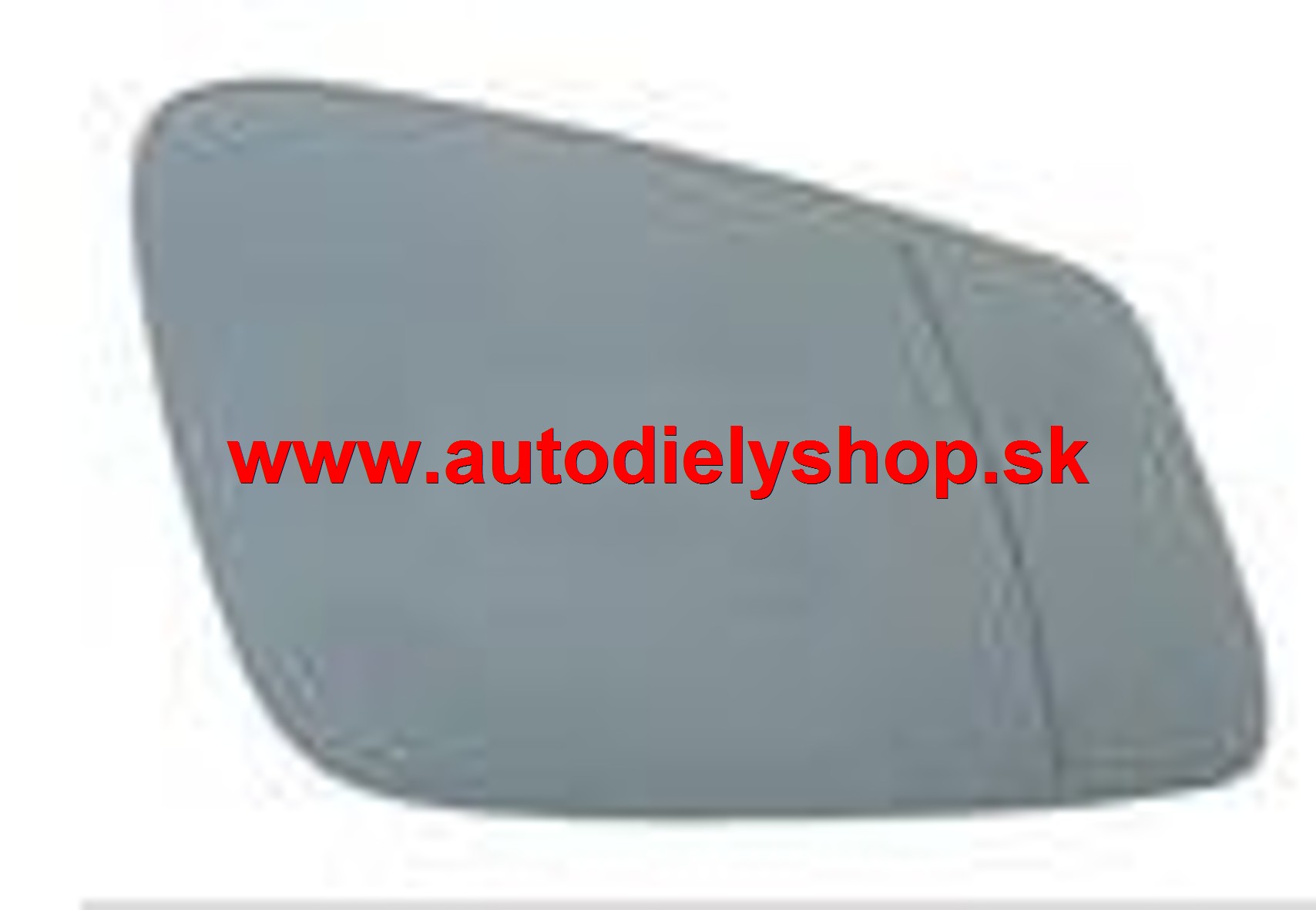 BMW 7 F01, F02 2008- sklo zrkadla modré vyhrievané pravé 