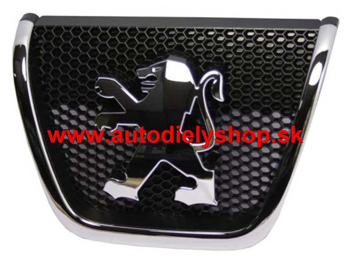 Peugeot 807 6/02- Znak PEUGEOT na prednú mriežku ORIGINÁL