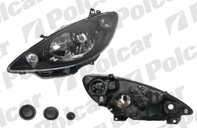 Peugeot 1007 4/05- hlavný reflektor H4 ľavý
