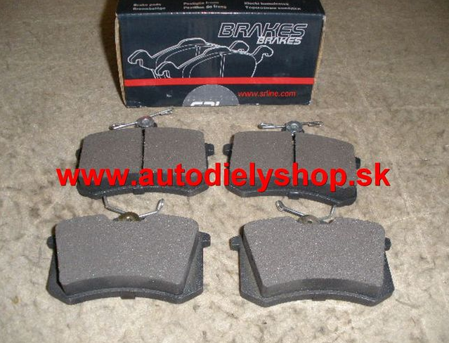 Audi A8 6/94-03 zadné platničky Sada / SRL /