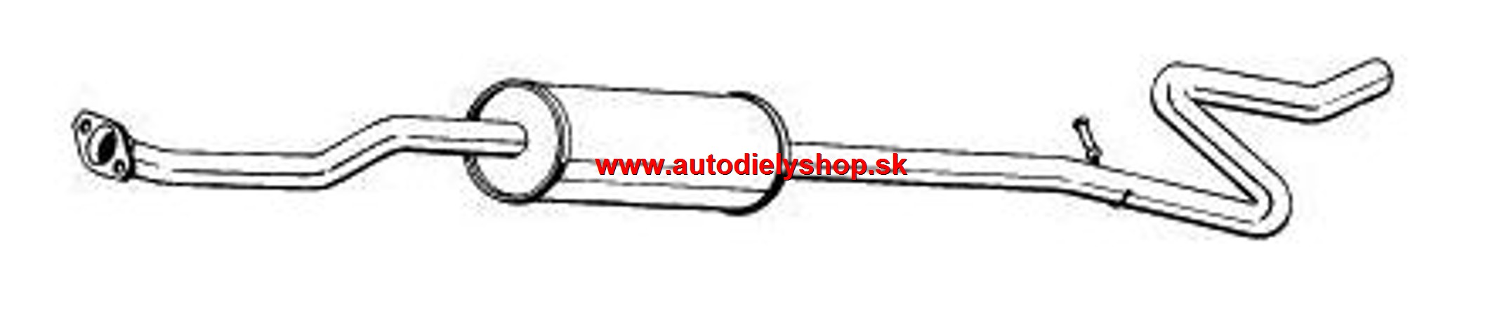 Peugeot 1007 4/05- Stredný tlmič výfuku BOSAL 1.4