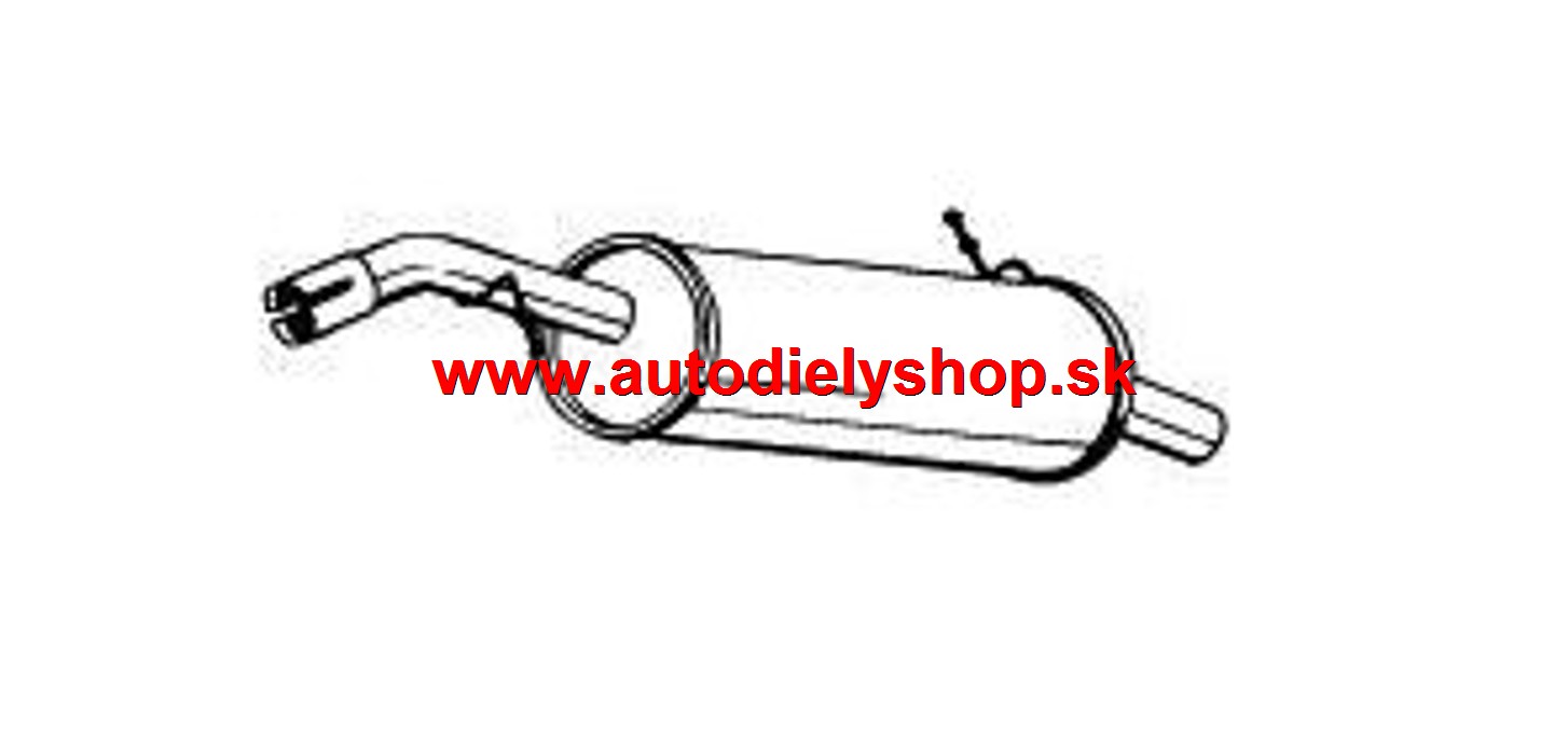 Peugeot 1007 4/05- Zadný tlmič výfuku BOSAL 1.4