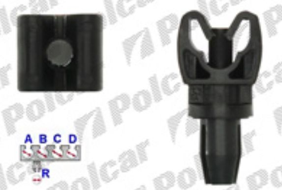 Peugeot 3008 6/09- príchytka brzd. hadíc a výfuku- 5ks