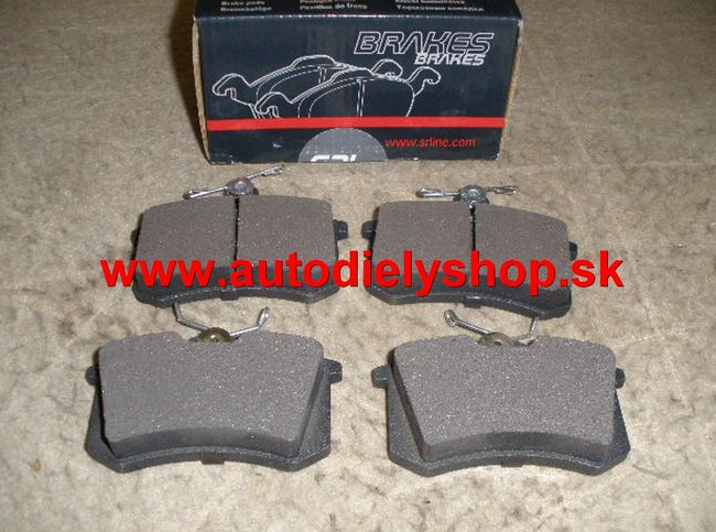 Audi TT 1/99-06 zadné platničky Sada / SRL /